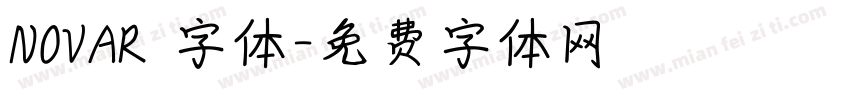 NOVAR 字体字体转换
